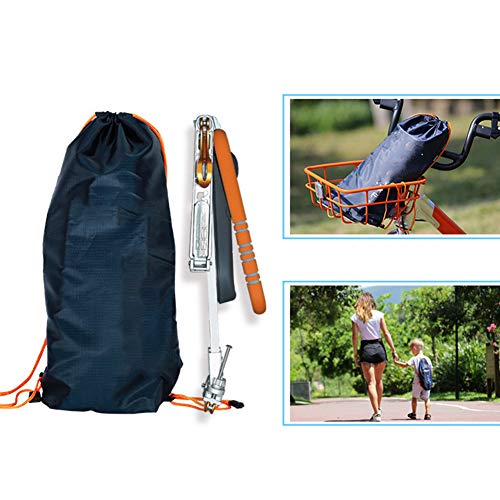 FLOX - Sillín de bicicleta para niños, plegable para niños pequeños, sillín suave y seguro con pasamanos ajustable y brazo de horquilla, mountain / híbrida / fitness