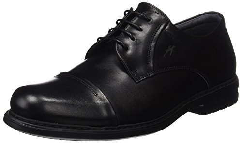 Fluchos Simon, Zapatos de Cordones Derby para Hombre, Negro (Negro 000), 40 EU