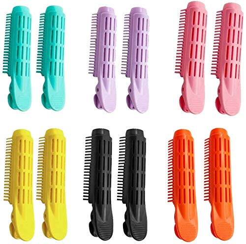 Fluffy pink hair clips,Small self grip hair rollers for short hair,Curling tubes for hair,Root curler,Root clips for curly hair,for Women Girls, (12pcs) Fluffy pink hair clips,Small self grip hair rollers for short hair,Curling tubes for hair,Root curler,Root clips for curly hair,for Women Girls, (12pcs)