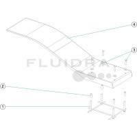 Fluidra 00076 - Trampolin Delfino Elastico 1.60 m