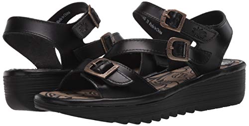 FLY London Elit141fly, Sandalias de Punta Descubierta Mujer, Negro (Black 000), 42 EU FLY London Elit141fly, Sandalias de Punta Descubierta Mujer, Negro (Black 000), 42 EU