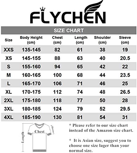 FLYCHEN T-Shirt Colorful Impreso en 3D Dragon Ball para Hombre Super Saiyan Cosplay Wu Camiseta Goku - músculo - S FLYCHEN T-Shirt Colorful Impreso en 3D Dragon Ball para Hombre Super Saiyan Cosplay Wu Camiseta Goku - músculo - S