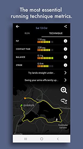 Flyrun running app - track running technique