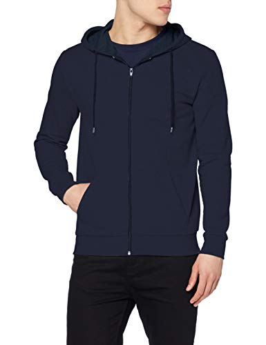 FM London Hyfresh Zipped Capucha, Azul (Navy 12), X-Large para Hombre