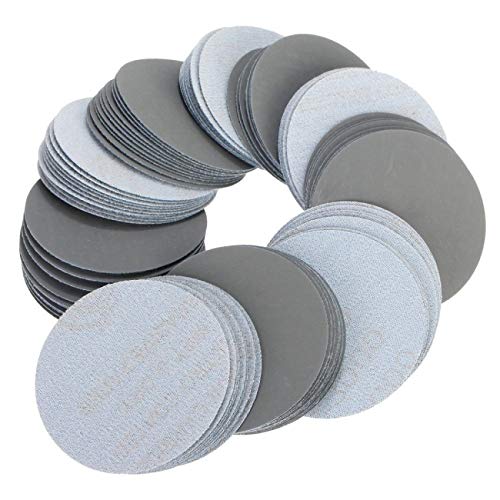 FMN-DJU, 20pcs 2 Pulgadas 50mm Disco de Papel de Lija Redondo Hojas de Arena Grano 3000-7000 Disco de Lijado de Gancho y Bucle for Arenas lijadoras (Grit : Grit 3000)