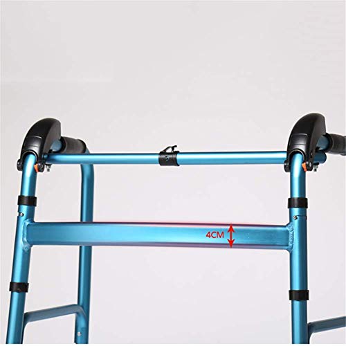 FMOGE Andador Plegable para Caminar, Andador Estándar, Obesidad, Pesado, Ajustable, Altura del Andador Ajustable, Adecuado para Ancianos, Discapacitados