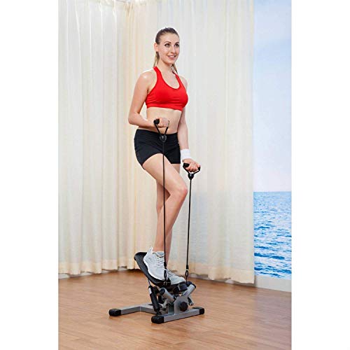 FMOGE con Tatómetro Paso A Paso, Home Mute Twisting and Swinging Foot Pedal Instalación Gratuita Equipo De Fitness Hidráulico