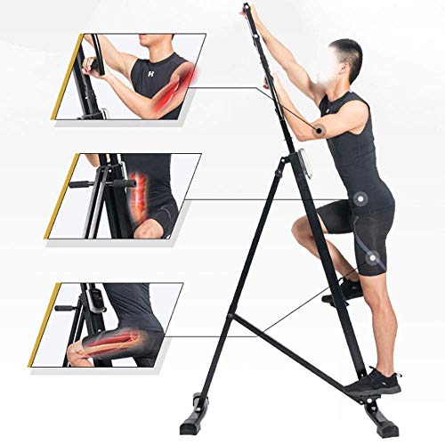 FMOGE Escalador Vertical Paso A Paso Máquina De Escalada Gimnasios para El Hogar Equipo De Fitness - Máquina De Pedal