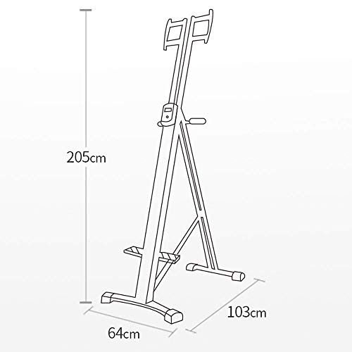 FMOGE Escalador Vertical Paso A Paso Máquina De Escalada Gimnasios para El Hogar Equipo De Fitness - Máquina De Pedal