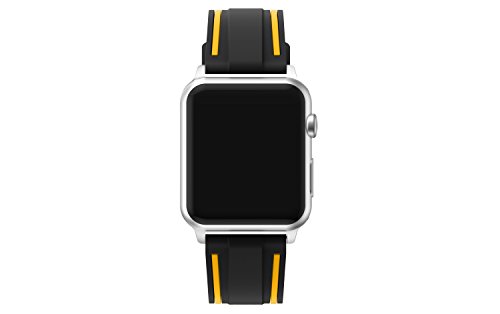 Fmway Repuesto de Correa Reloj de Silicona para Apple Watch Series 4 42mm, Apple Watch Series 3/2/1 42mm, Hombre y Mujer (Apple Watch Series 4, Negro + Amarillo) Fmway Repuesto de Correa Reloj de Silicona para Apple Watch Series 4 42mm, Apple Watch Series 3/2/1 42mm, Hombre y Mujer (Apple Watch Series 4, Negro + Amarillo)