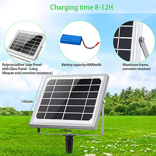 Foco Solar CLY 60 LED Luz Solar Lámpara Solar Exterior 60 LED con Batería 4000mAh Panel Solar ENCENDIDO/APAGADO Automáticamente IP66 Impermeable, Lámpara Solar para Jardín, Calle y Garaje Foco Solar CLY 60 LED Luz Solar Lámpara Solar Exterior 60 LED con Batería 4000mAh Panel Solar ENCENDIDO/APAGADO Automáticamente IP66 Impermeable, Lámpara Solar para Jardín, Calle y Garaje