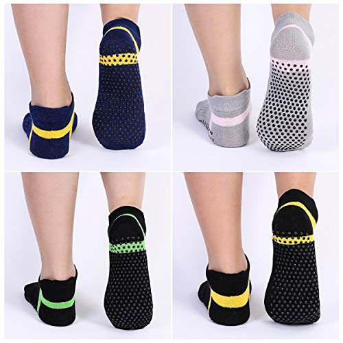 Fodlon Calcetines Yoga Antideslizantes 35-43, Calcetines Pilates Negro para Mujer Hombre, Calcetines Deporte Algodón para Correr, Gimnasia, Ballet, Fitness Fodlon Calcetines Yoga Antideslizantes 35-43, Calcetines Pilates Negro para Mujer Hombre, Calcetines Deporte Algodón para Correr, Gimnasia, Ballet, Fitness