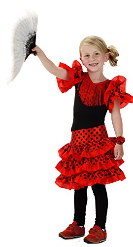 Folat - Vestido Flamenco Español Niña - Talla: M