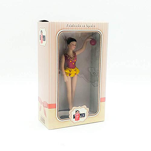 Folk Artesanía Muñeca de colección de Porcelana de 18 cm., Exclusiva edición Gimnasia rítmica con Pelota, Fabricada en España Muñecas. (Oro) Folk Artesanía Muñeca de colección de Porcelana de 18 cm., Exclusiva edición Gimnasia rítmica con Pelota, Fabricada en España Muñecas. (Oro)