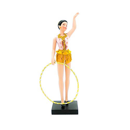 Folk Artesanía Muñeca de colección de Porcelana de 28 cm., Exclusiva edición Gimnasia rítmica con aro, Fabricada en España Muñecas. (Oro) Folk Artesanía Muñeca de colección de Porcelana de 28 cm., Exclusiva edición Gimnasia rítmica con aro, Fabricada en España Muñecas. (Oro)