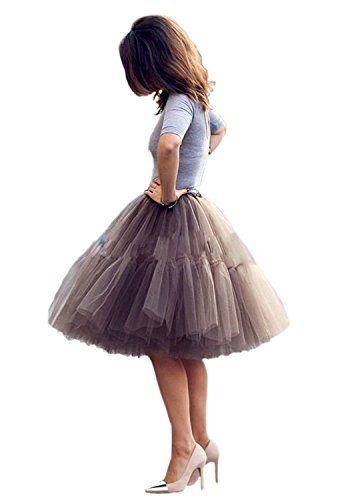 FOLOBE Adulto Suave de la Gasa de la Enagua de Tul Falda del tutú de Las Mujeres del tutú del Ballet del Traje de la Danza de múltiples Capas de la Enagua de la Falda hinchada FOLOBE Adulto Suave de la Gasa de la Enagua de Tul Falda del tutú de Las Mujeres del tutú del Ballet del Traje de la Danza de múltiples Capas de la Enagua de la Falda hinchada