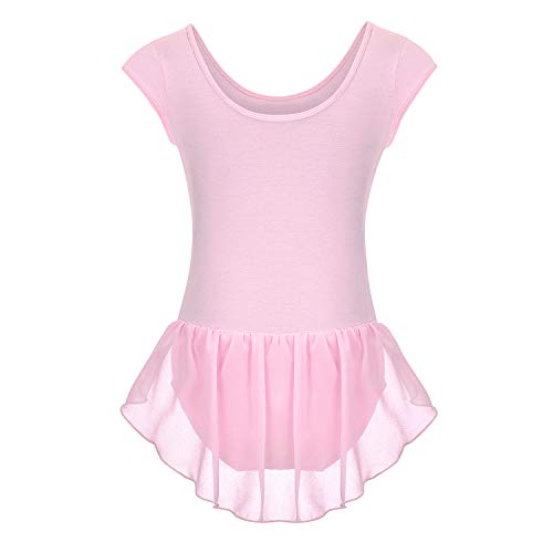 FONLAM Maillot de Ballet Danza para Niña Body Tutú Ballet Vestido Leotardo Maillot Clásico Gimnasia Niña (Rosa, 5-6 Años) FONLAM Maillot de Ballet Danza para Niña Body Tutú Ballet Vestido Leotardo Maillot Clásico Gimnasia Niña (Rosa, 5-6 Años)