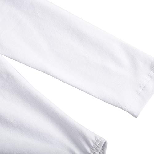 FONLAM Maillot de Ballet Danza para Niña Traje Leotardo Maillot Clásico Gimnasia Manga Larga Actuación Fiesta Niña Invierno Otoño (6-7 Años, Blanco) FONLAM Maillot de Ballet Danza para Niña Traje Leotardo Maillot Clásico Gimnasia Manga Larga Actuación Fiesta Niña Invierno Otoño (6-7 Años, Blanco)