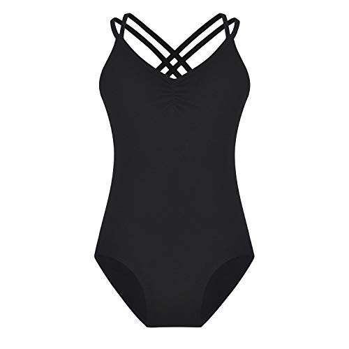 FONLAM Maillot de Ballet Danza para Niña Traje Leotardo Maillot Tradicional Gimnasia Actuación Fiesta Niña (11-12 Años, Negro) FONLAM Maillot de Ballet Danza para Niña Traje Leotardo Maillot Tradicional Gimnasia Actuación Fiesta Niña (11-12 Años, Negro)