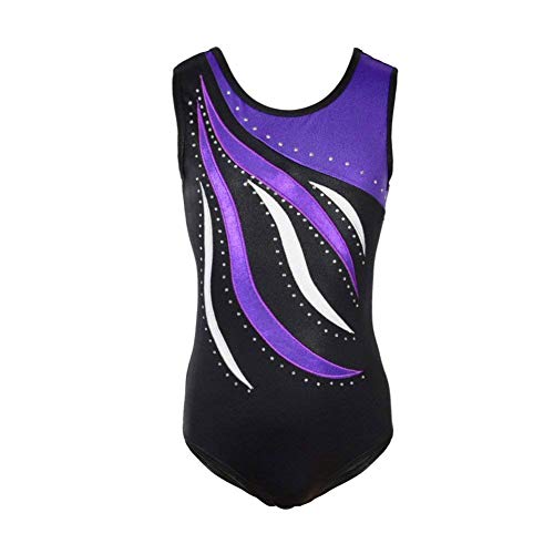 FONLAM Maillot de Gimnasia Rítmica para Niña Ropa Traje Leotardo Maillot Gimnasia Patinaje Ballet Actuación Fiesta Niña Elástico(5-6 Años, Morado) FONLAM Maillot de Gimnasia Rítmica para Niña Ropa Traje Leotardo Maillot Gimnasia Patinaje Ballet Actuación Fiesta Niña Elástico(5-6 Años, Morado)