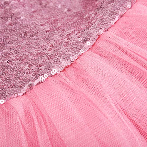 FONLAM Vestido Maillot de Ballet para Niña Vestido Danza Gimnasia Patinaje Tutú Ballet Niña Brillante (Rosa, 6-7 Años) FONLAM Vestido Maillot de Ballet para Niña Vestido Danza Gimnasia Patinaje Tutú Ballet Niña Brillante (Rosa, 6-7 Años)