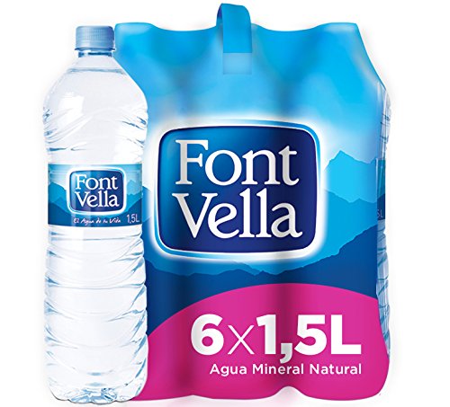 Font Vella, Agua Mineral Natural - Pack 6 x 1,5L
