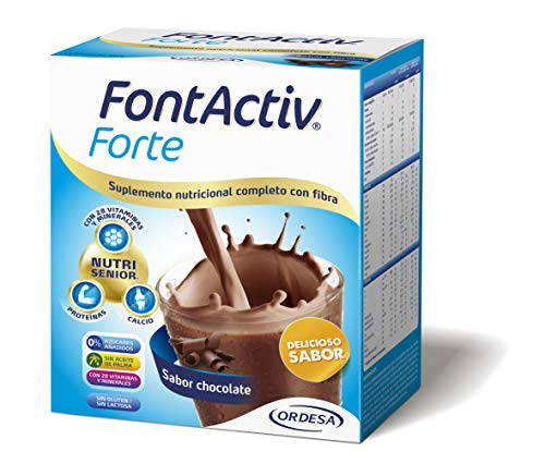 Fontactiv Forte Chocolate - 14 Sobres de 30gr - Suplemento Nutricional para adultos y mayores - 1 o 2 sobres al día