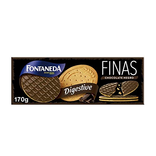 Fontaneda - Digestive Finas Chocolate Negro , 170 g Fontaneda - Digestive Finas Chocolate Negro , 170 g