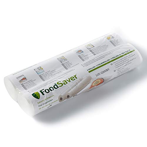 FoodSaver FSR2802 Rollos de Envasado al Vacío FoodSaver, 2 Rollos de 5.5 Metros