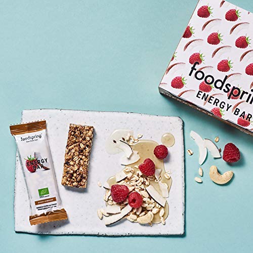 foodspring Barrita Energética pack de 12, Coco-Frambuesa, 12x35g foodspring Barrita Energética pack de 12, Coco-Frambuesa, 12x35g