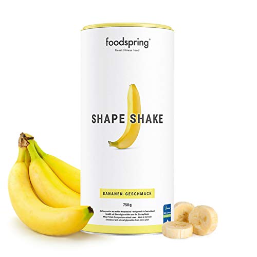 foodspring Shape Shake, Sabor Plátano, 750g, Batido saciante, 100% proteína de suero de leche en polvo, Enriquecido con L-carnitina (quema grasas) foodspring Shape Shake, Sabor Plátano, 750g, Batido saciante, 100% proteína de suero de leche en polvo, Enriquecido con L-carnitina (quema grasas)