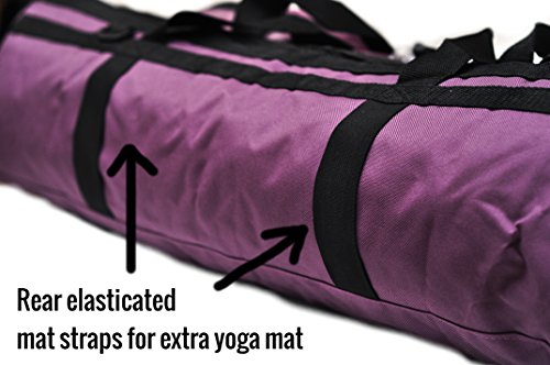 foolsGold Bolso para Alfombrilla de Yoga con Bolsillos – 75 cm - Violeta foolsGold Bolso para Alfombrilla de Yoga con Bolsillos – 75 cm - Violeta