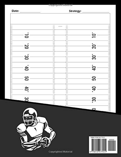 Football Playbook. Notebook With Field Diagrams To Plan Tactics & Team Strategies: Practice Planner For Coach & American Football Enthusiast For Match ... Novelty Gift Idea For Coach Of Any Level
