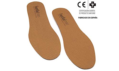 Footgel TP-0602561570345_1152-004 Plantillas Gel Hombre, Naranjo, 43-46