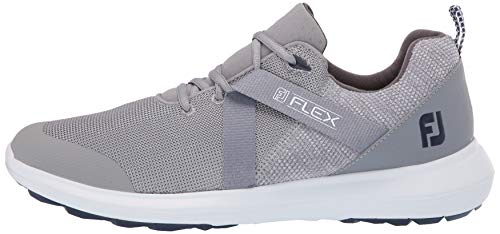 FootJoy Zapatos de golf Fj Flex para hombre, gris (gris), 41 EU