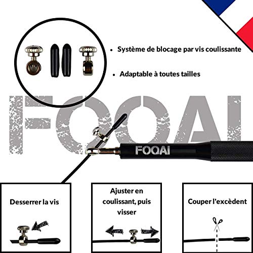 FOQAI - Pack de manoplas Crossfit de piel suave + cuerda de saltar 360 ajustable para hombres, mujeres y niños. Accesorios y guante de musculación, gimnasia y Crossfit, pack de arranque, mejor agarre. FOQAI - Pack de manoplas Crossfit de piel suave + cuerda de saltar 360 ajustable para hombres, mujeres y niños. Accesorios y guante de musculación, gimnasia y Crossfit, pack de arranque, mejor agarre.