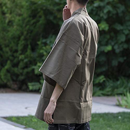 For Hombre Japonés Kimono Cardigan Hombres Haori Kimonos Karate Samurai Traje del Kimono Tradicional Japones Ropa Masculina Yukata Zzzb (Color : 3, Size : One Size) For Hombre Japonés Kimono Cardigan Hombres Haori Kimonos Karate Samurai Traje del Kimono Tradicional Japones Ropa Masculina Yukata Zzzb (Color : 3, Size : One Size)