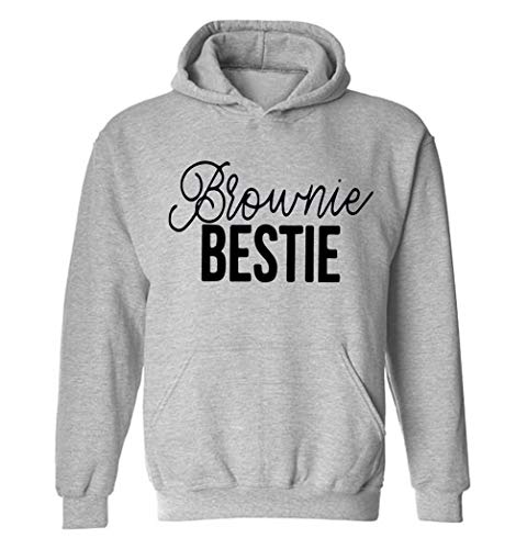 For Love Best Friends Sudadera Brownie Blondie Chica Mejores Amigos Hoodie Suéter Sister Impresión BFF Pullover Sister Hoodie niñas Best Friends Sweater 1 Pieza (Gris-Brownie, M)