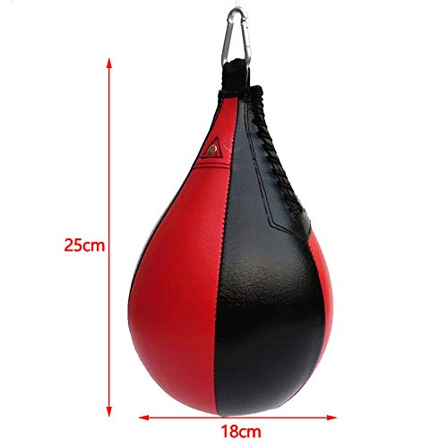 Forma De Pera De Boxeo Bola Velocidad De Ventilación Boxeo Muay Thai Bola Bola De Entrenamiento De Lucha De Reacción Para La Reacción De La Bola Hinchable Entrenamiento Resistencia Exactitud Agilidad