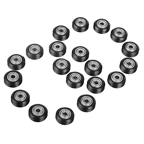 Forma en Forma de V Rueda 5mm Diámetro 625 Rodamiento Polea Accesorios Doble Rodamiento Puerta Corredera para CNC Impresora 3D 20PCS Forma en Forma de V Rueda 5mm Diámetro 625 Rodamiento Polea Accesorios Doble Rodamiento Puerta Corredera para CNC Impresora 3D 20PCS
