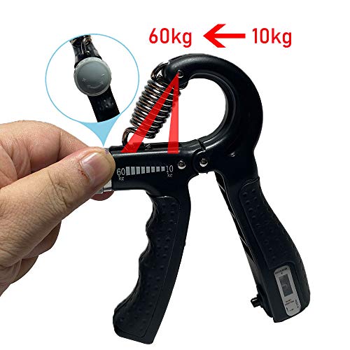 Fortalecedor de Mano, 2 Piezas Ajustables Fortalecedor de Agarre de Mano 10-60KG Fortalecedores de Agarre Kit de Entrenamiento para Entrenamiento Antebrazo, Muñeca, Apretón de Manos Fortalecedor de Mano, 2 Piezas Ajustables Fortalecedor de Agarre de Mano 10-60KG Fortalecedores de Agarre Kit de Entrenamiento para Entrenamiento Antebrazo, Muñeca, Apretón de Manos