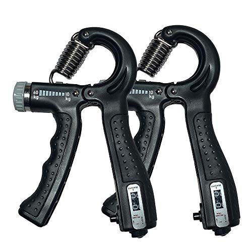 Fortalecedor de Mano, 2 Piezas Ajustables Fortalecedor de Agarre de Mano 10-60KG Fortalecedores de Agarre Kit de Entrenamiento para Entrenamiento Antebrazo, Muñeca, Apretón de Manos Fortalecedor de Mano, 2 Piezas Ajustables Fortalecedor de Agarre de Mano 10-60KG Fortalecedores de Agarre Kit de Entrenamiento para Entrenamiento Antebrazo, Muñeca, Apretón de Manos