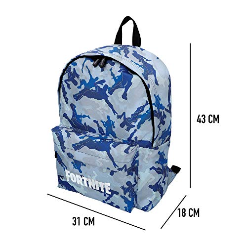 Fortnite - Mochila Camuflaje azul 31 x 43 cm (77080)