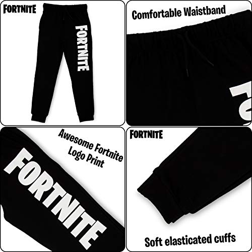 Fortnite Pantalón Niño, Pantalón de Deporte Niño de Felpa Gris Claro o Negro, Pantalón Largo Deportivo, Pantalón de Felpa, Regalo Niño (9/10 años, Negro) Fortnite Pantalón Niño, Pantalón de Deporte Niño de Felpa Gris Claro o Negro, Pantalón Largo Deportivo, Pantalón de Felpa, Regalo Niño (9/10 años, Negro)