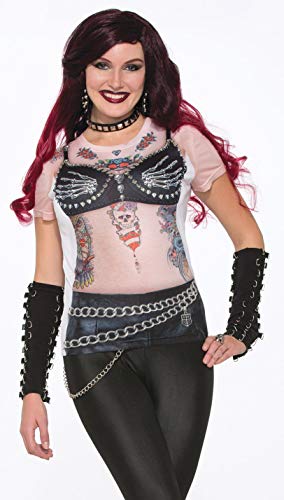 Forum Novelties 77160 Ladies camiseta de estilo motorista instantánea (UK 10 – 14) Forum Novelties 77160 Ladies camiseta de estilo motorista instantánea (UK 10 – 14)