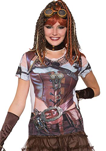 Forum Novelties 77169 Ladies instantánea Steampunk camiseta (UK 10 – 14)