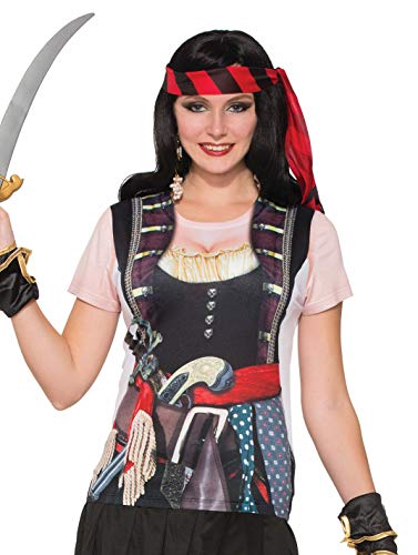 Forum Novelties x77166 adulto Señoras pirata 3d T Shirt Forum Novelties x77166 adulto Señoras pirata 3d T Shirt