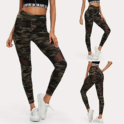 Fossen MuRope Pantalones Mujer Camuflaje de Malla Cintura Alta Elasticos Energizado - Leggings Deporte Mujer Yoga - Pants Fitness para Chica Adolescente, Niñas Fossen MuRope Pantalones Mujer Camuflaje de Malla Cintura Alta Elasticos Energizado - Leggings Deporte Mujer Yoga - Pants Fitness para Chica Adolescente, Niñas