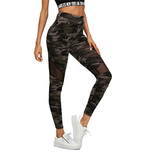 Fossen MuRope Pantalones Mujer Camuflaje de Malla Cintura Alta Elasticos Energizado - Leggings Deporte Mujer Yoga - Pants Fitness para Chica Adolescente, Niñas Fossen MuRope Pantalones Mujer Camuflaje de Malla Cintura Alta Elasticos Energizado - Leggings Deporte Mujer Yoga - Pants Fitness para Chica Adolescente, Niñas