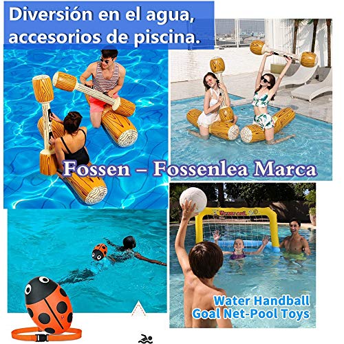 Fossenlea Canoa Hinchable Inflable Fila Flotante Juguetes de Piscina Adultos Niño Juegos de Deportes Acuáticos Registro de Balsas para Flotar Juguetes (2PC)